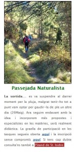 Passejada naturista stop Kartingajornada